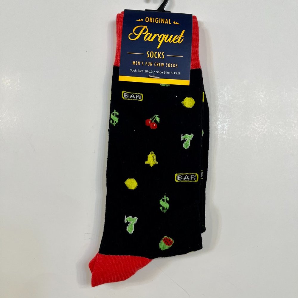 Men's Crew Socks Casino Theme - NWT